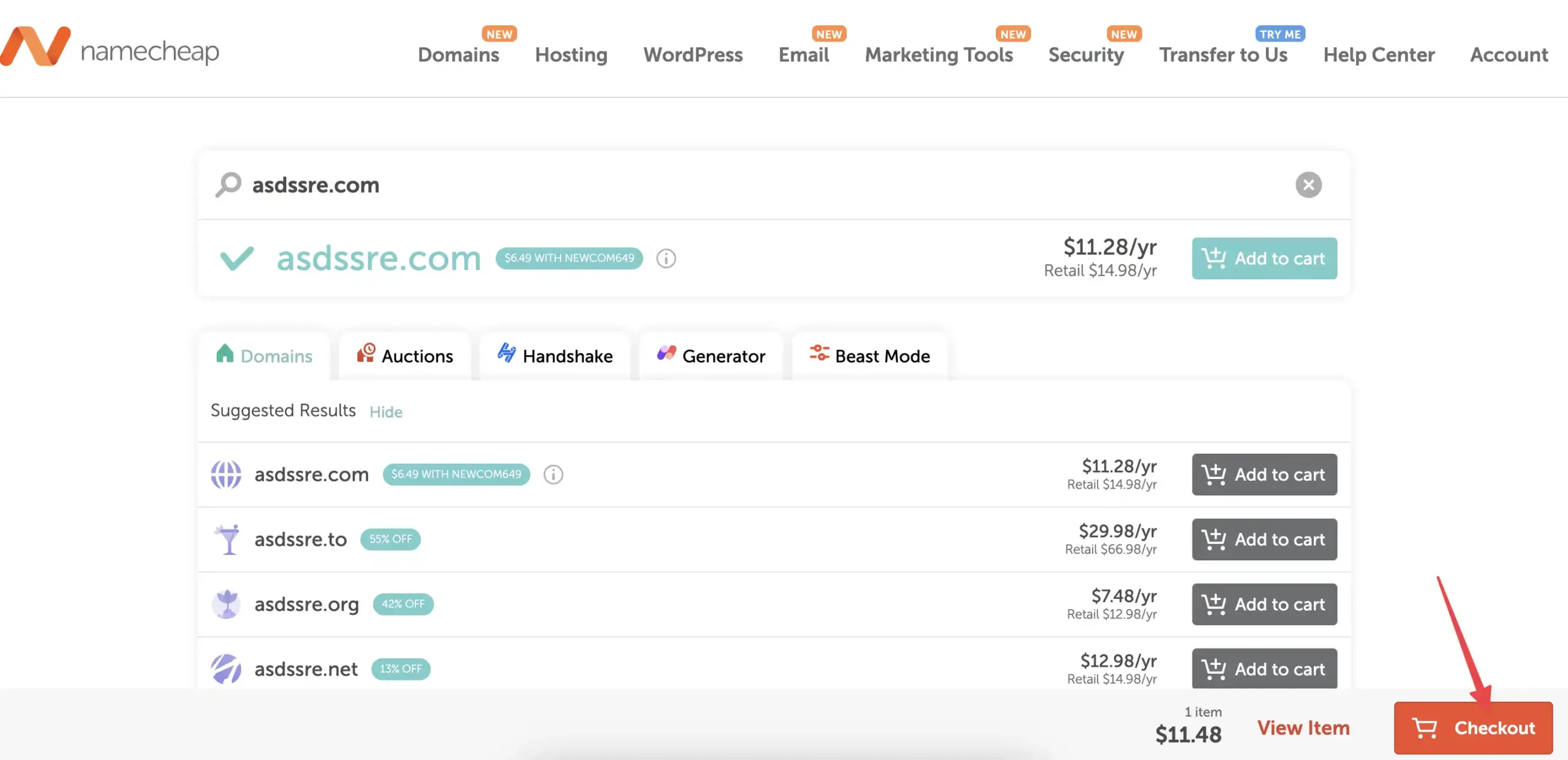 namecheap