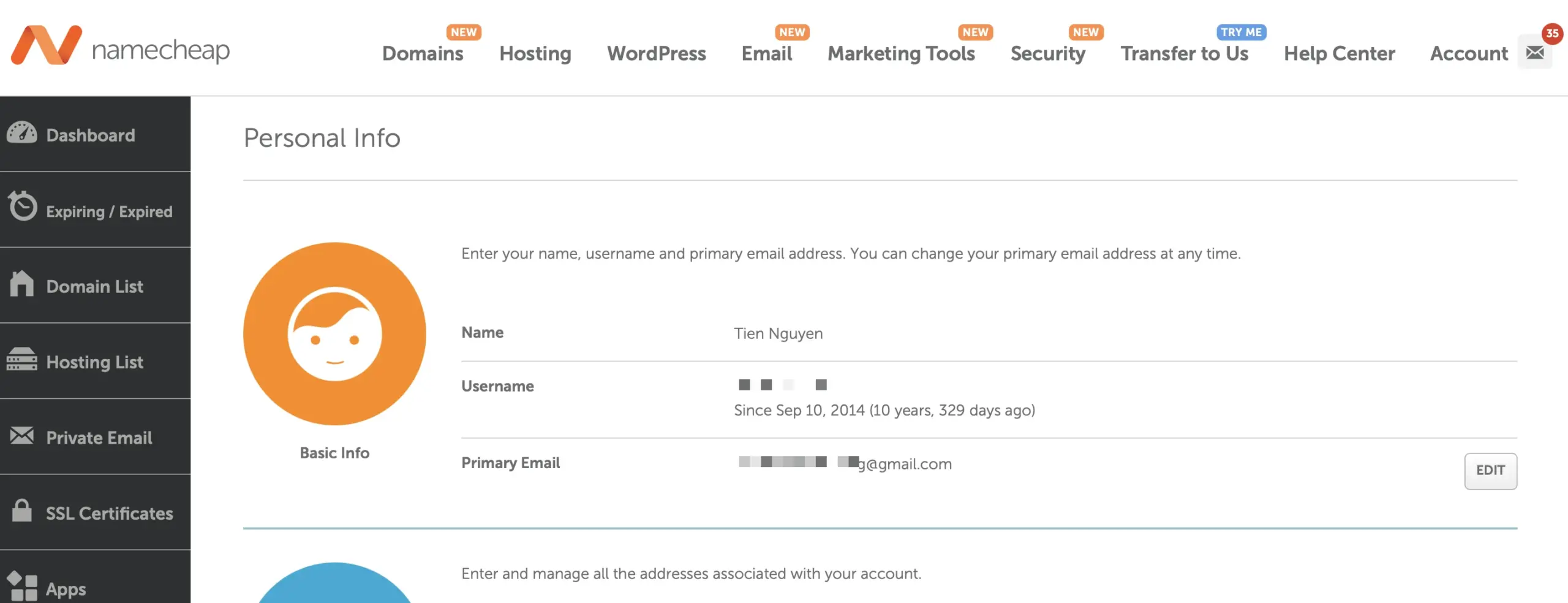 namecheap 10 nam